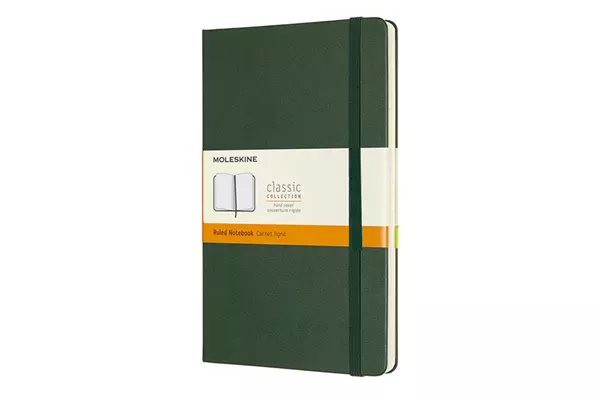 Een Moleskine Ruled Hard Cover Notebook Large Myrtle Green koop je bij Moleskine.nl